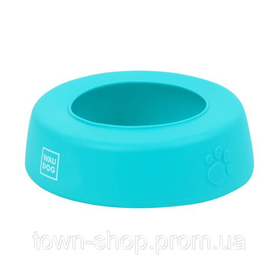 Миска-непроливайка  WAUDOG Silicone, 1 л голубой | Зображення 2