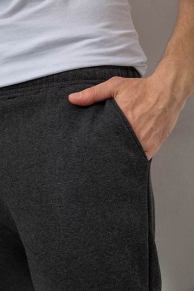 Спортивные штаны мужские на флисе, цвет темно-серый, 238R56910-5 | Зображення 4
