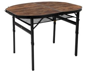 Стіл Bo-Camp Woodbine Oval 100x70 cm Black/Wood look (1404185)