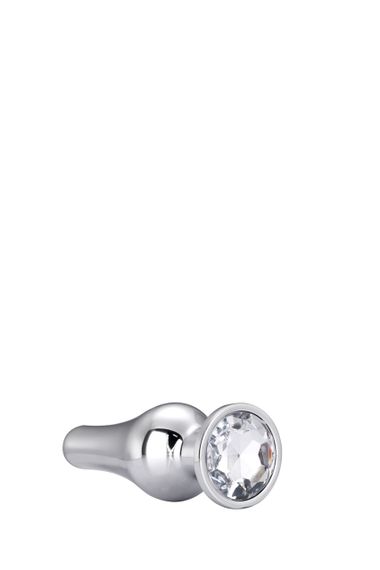 DT21825 анальна пробка конічної форми Dream Toys GLEAMING LOVE SILVER PLEASURE PLUG L Sex Aura | Зображення 2