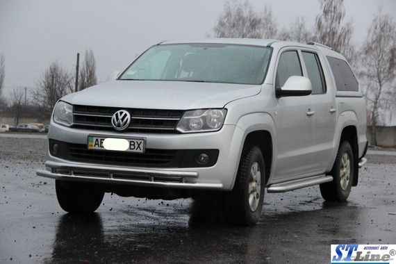 Передній захист ST018-2 (нерж) для Volkswagen Amarok 2010-2022 рр | Зображення 2