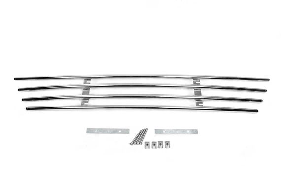 Решетка в бампер (нерж) для Volkswagen Amarok 2010-2022 гг | Зображення 1