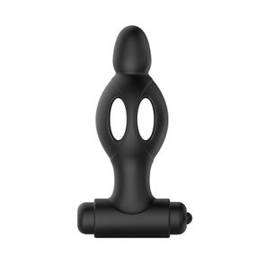 Анальна пробка з вібрацією MR Play Super Rower Silicone Vibrating Anal Plug, чорний