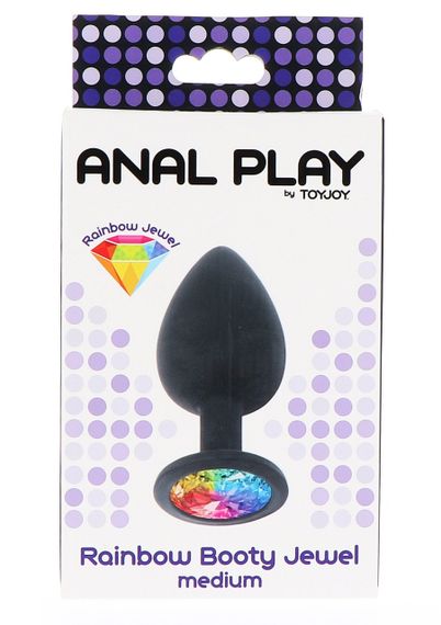 Анальна пробка середня Rainbow Booty Jewel M Toy Joy Sex Aura | Зображення 2