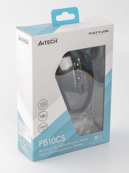 Миша бездротова A4Tech Fstyler FB10CS (Stone Black),  USB, колір чорний | Зображення 9