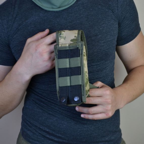 Подсумок на 2 магазина двойной из кордуры пиксель HP-282 MOLLE тактический | Зображення 7