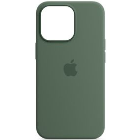 Чехол Silicone case (AAA) full with Magsafe для Apple iPhone 13 (6.1") Зеленый / Eucalyptus