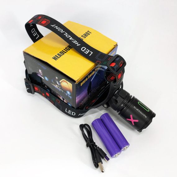 Ліхтар налобний NIGHT VISION FLUORESCENCE CT012-P-TG, Ліхтар акумуляторний для риболовлі, Головний ліхтарик | Зображення 5