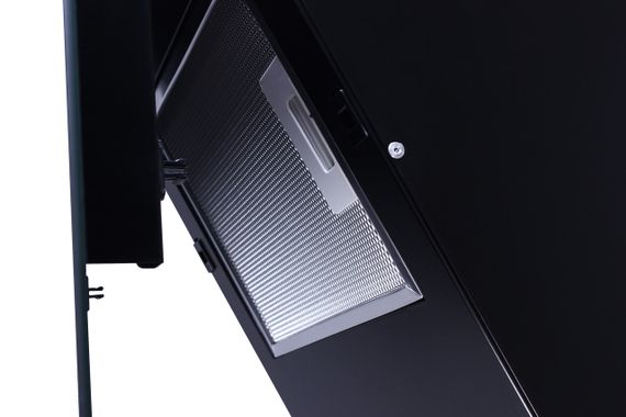 Кухонная вытяжка наклонная черная Ventolux MIRROR 60 BK (750) PB | Зображення 3