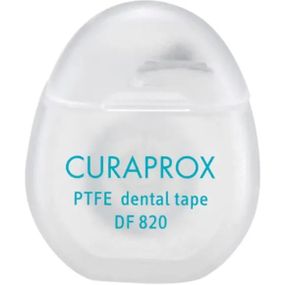 Нитка-міні Curaprox DF 820 міжзубна тефлонова з хлоргексидином, 5 м