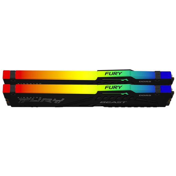 Модуль пам'яті для комп'ютера DDR5 64GB (2x32GB) 5200 MHz Beast RGB EXPO Kingston Fury (ex.HyperX) (KF552C36BBEAK2-64) | Зображення 3
