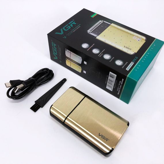 Електробритва VGR V-359 gold шейвер для вологого та сухого гоління, машинка чоловіча для гоління | Зображення 1