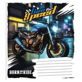 Зошит учнівський "Життя на швидкості" 024-550283K-2 в клітинку, 24 аркуші
