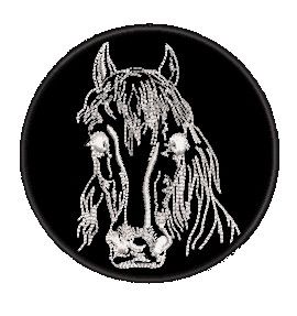 Шеврон Лошадь (круглий)