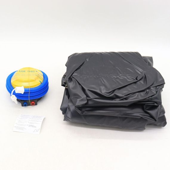 Надувний диван з пуфом та насосом (116х98х83см), Air Sofa, Коричневий / Надувне крісло для відпочинку | Зображення 8