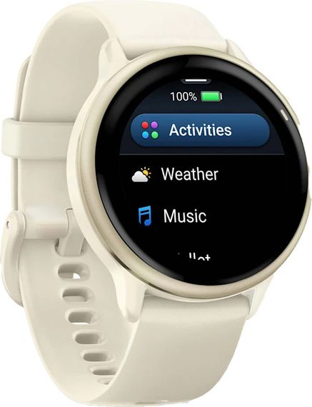 Смарт-годинник Garmin Vivoactive 6 Lunar Gold with Bone Band (010-02985-01/41) | Зображення 2