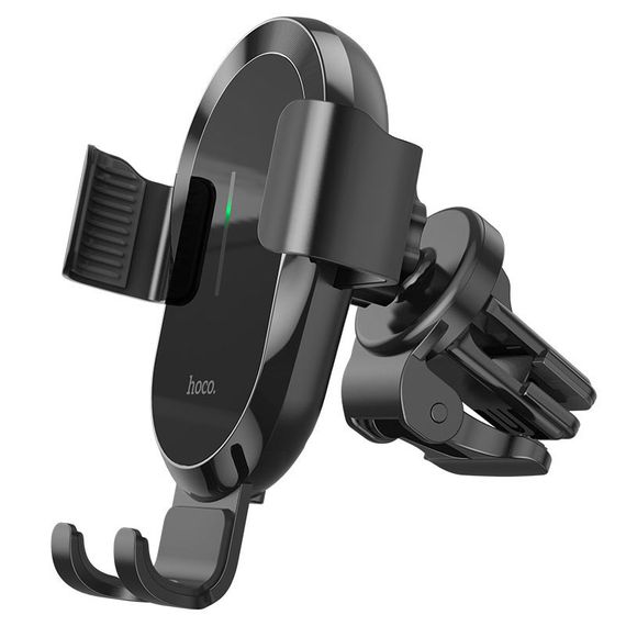 Автодержатель с БЗУ Hoco CA105 Черный | Зображення 1