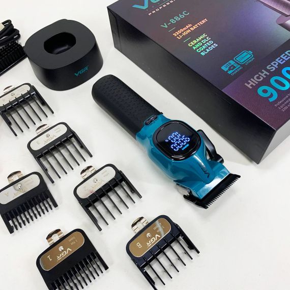 Машинка для стрижки акумуляторна VGR V-886C BLUE | Зображення 8