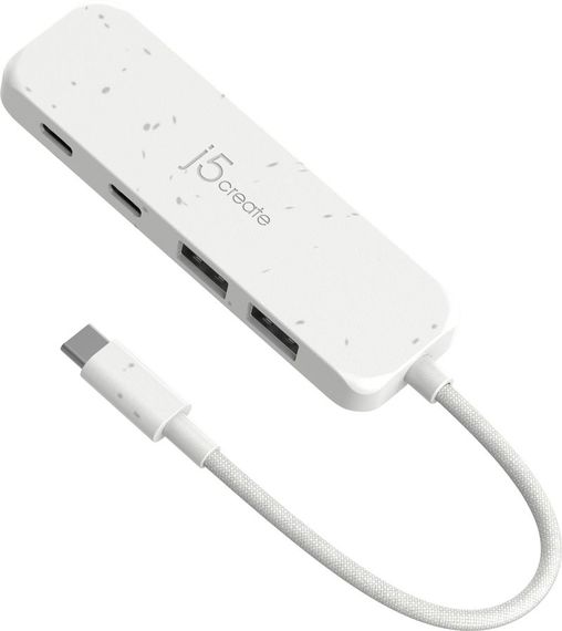 Хаб J5create JCH342EW-N USB-C на 2 USB-A/2 USB-C, білий