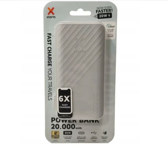 Повербанк Xtorn 20000mAh, сірий | Зображення 1