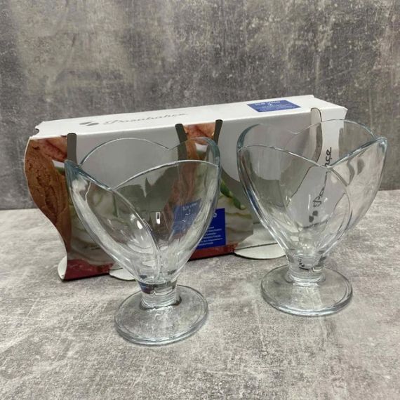 Набір креманок Pasabahce Ice Ville 51638, 200 мл, 2 шт, скляні на ніжці для десертів і морозива | Зображення 7