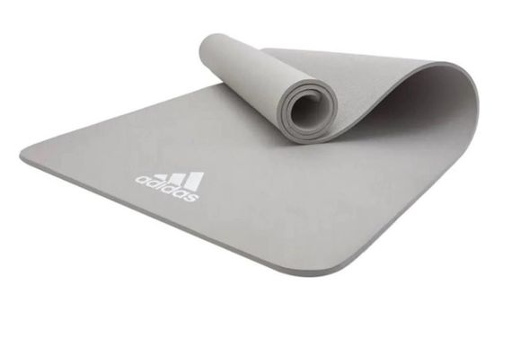 Килимок для йоги Adidas Yoga Mat сірий Уні 176 х 61 х 0,8 см ADYG-10100GR