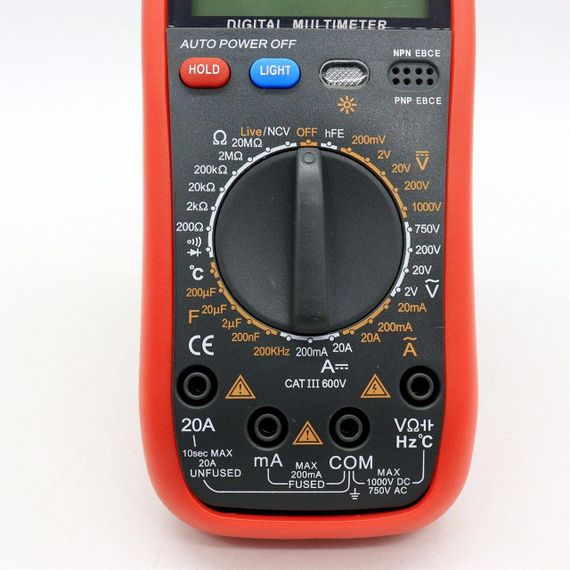 Мультиметр цифровий DT UT-61A з підсвіткою екрану / Універсальний тестер напруги | Зображення 5