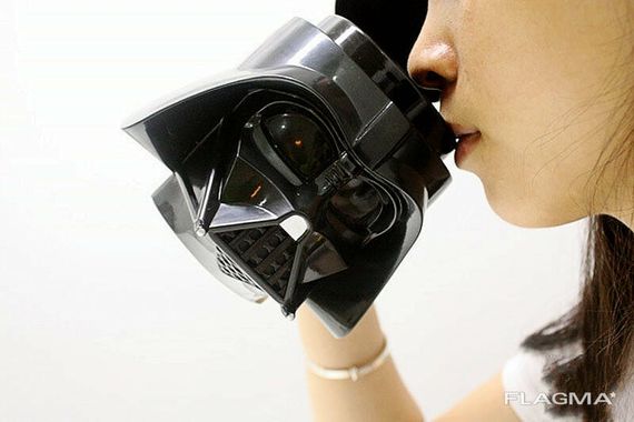 Чашка Бокал Кружка Пластиковая Star Wars 3D Plastic Дарт Вейдер (Черная) | Зображення 5