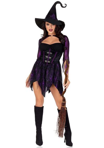 Костюм відьми Leg Avenue Mystical Witch XL, сукня, капелюх Sex Aura | Зображення 4