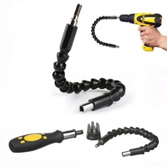 Удлинитель гибкий для отвертки и дрели Snake Bit 30см черный | Зображення 2