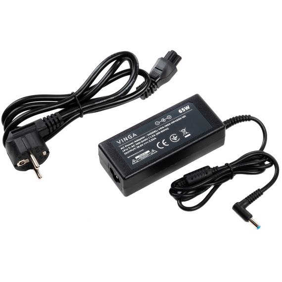 Блок живлення до ноутбуку Vinga HP 65W 19.5V 3.33А 4.5*3.0 (VPA-1953-HP4530-101) | Зображення 2