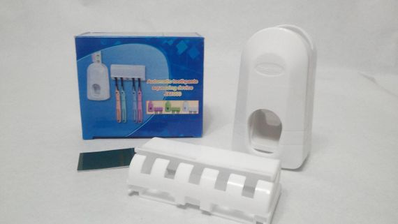Дозатор зубної пасти, Тримач для зубних щіток стерилізатор, Toothpaste Dispenser JX1000. | Зображення 3