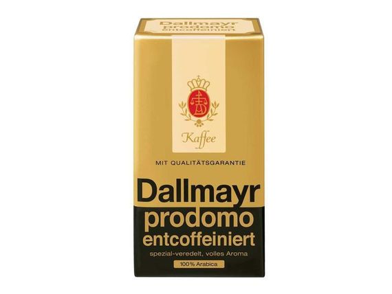 Кофе без кофеина арабика молотый Dallmayr Prodomo Entcoffeiniert в пачке 500г Германия