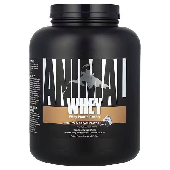 Протеїн Universal Nutrition Animal, Whey Protein Powder, Cookies &amp; Cream 1810g