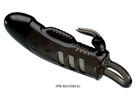 Подовжуюча насадка з вібростимуляцією (на 2,5 см) PRETTY LOVE - PENIS SLEEVE Sloane, BI-026243-1 sexstyle | Зображення 2