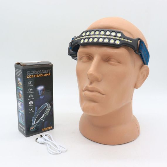 Ліхтар налобний з датчиком руху, від USB, BL W690-2 / Акумуляторний світлодіодний ліхтарик на голову | Зображення 9