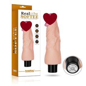 Реалистичный вибратор REAL SOFTEE (18 см) Sex Aura