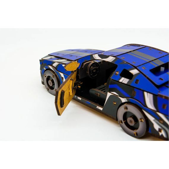 Дерев'яний 3D конструктор Mustang GT Puz-00642, 162 деталей | Зображення 3