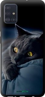 Чохол на Samsung Galaxy A51 2020 A515F Димчастий кіт "825b-1827-2448"