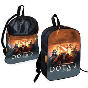 Шкільний рюкзак дитячий Dota 2 + Сумка для взуття спортивної форми рюкзак-мішок для хлопчика (01688)