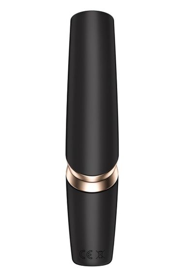 Кліторальний безконтактний масажер Satisfyer Perfect Kiss чорний Sex Aura | Зображення 2