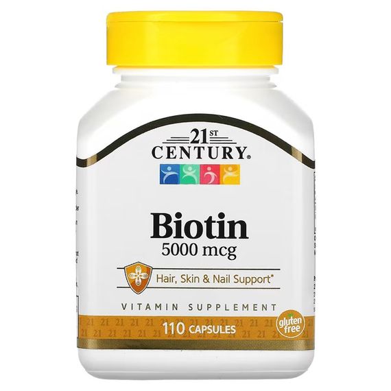 Біотин 21st Century Biotin 5000 mcg 110 Tabs