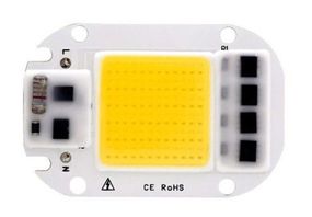 Светодиодная матрица с драйвером COB LED 50Вт 4500лм 220В, тепл. белая