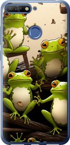 Чехол на Huawei Honor 7C Жабки "5656u-1411-17620"