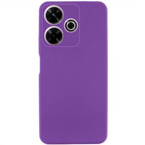 Чехол TPU GETMAN Liquid Silk Full Camera для Xiaomi Redmi 13 4G / Poco M6 4G Фиолетовый / Purple