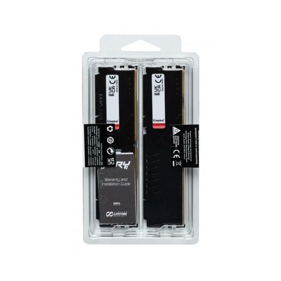 Модуль пам'яті для комп'ютера DDR5 32GB (2x16GB) 6000 MHz Fury Beast Black Kingston Fury (ex.HyperX) (KF560C36BBE2K2-32) | Зображення 4