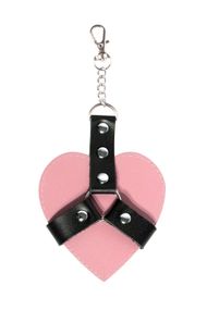 Брелок для ключей сердце Art of Sex Chained Heart на карабине Розовый