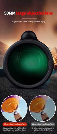 Монокуляр Bossdun 10-30x50 Zoom HD кемпинг мощный Largo Alcance со штативом телефонный клип для наблюдения | Зображення 4