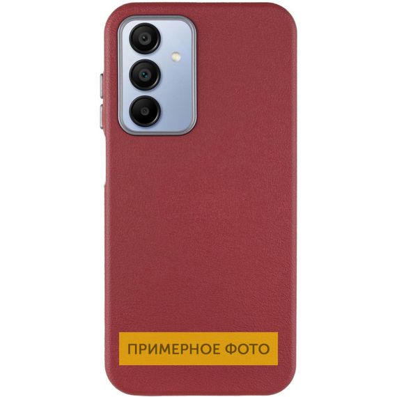 Шкіряний чохол Leather Case Metal Buttons для Xiaomi Redmi A3 Red | Зображення 1
