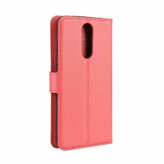 Чохол книжка с карманами для карт на Xiaomi Redmi 8 колір Червоний | Зображення 4